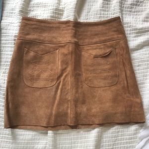 Free People Suede Skirt